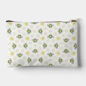 Soft Watercolor Floral Tile Pattern アクセサリーポーチ (裏面)