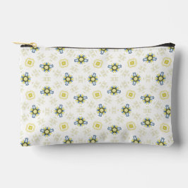 Soft Watercolor Floral Tile Pattern アクセサリーポーチ