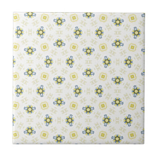 Soft Watercolor Floral Tile Pattern タイル