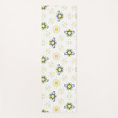 Soft Watercolor Floral Tile Pattern ヨガマット (正面)
