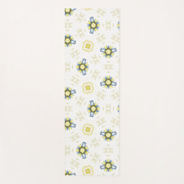 Soft Watercolor Floral Tile Pattern ヨガマット