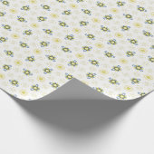 Soft Watercolor Floral Tile Pattern ラッピングペーパー (角)