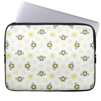 Soft Watercolor Floral Tile Pattern ラップトップスリーブ