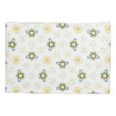 Soft Watercolor Floral Tile Pattern 枕カバー (裏面)