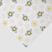 Soft Watercolor Floral Tile Pattern 薄葉紙 (詳細)