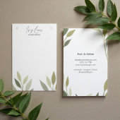 Soft Watercolor Foliage Paintbrush Print