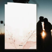 Soft Watercolor Heart with Botanical Flourishes シーズンカード