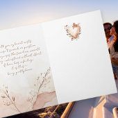 Soft Watercolor Heart with Botanical Flourishes シーズンカード