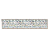Soft watercolor pastel floral medium table runner ショートテーブルランナー (横)