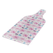 Soft Watercolor Pink Floral Pattern  カッティングボード (角)