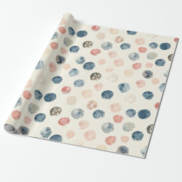 Soft Watercolor Polka Dots Wrapping Paper ラッピングペーパー