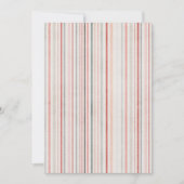 Soft Watercolor Stripes Invitation 招待状 (正面)