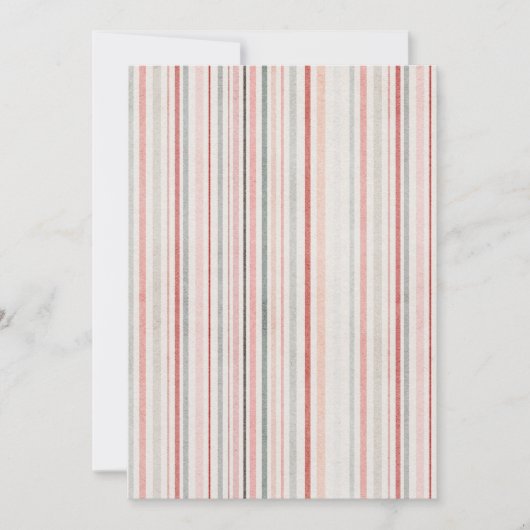 Soft Watercolor Stripes Invitation 招待状 (正面)