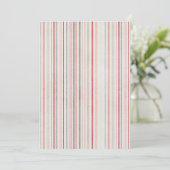 Soft Watercolor Stripes Invitation 招待状 (スタンド正面)