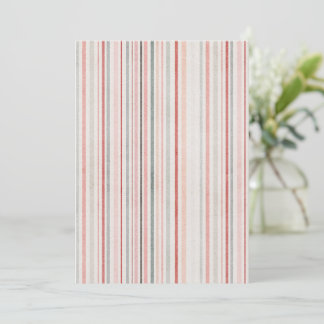 Soft Watercolor Stripes Invitation 招待状