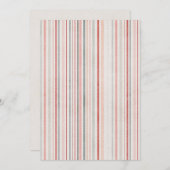 Soft Watercolor Stripes Invitation 招待状 (正面/裏面)