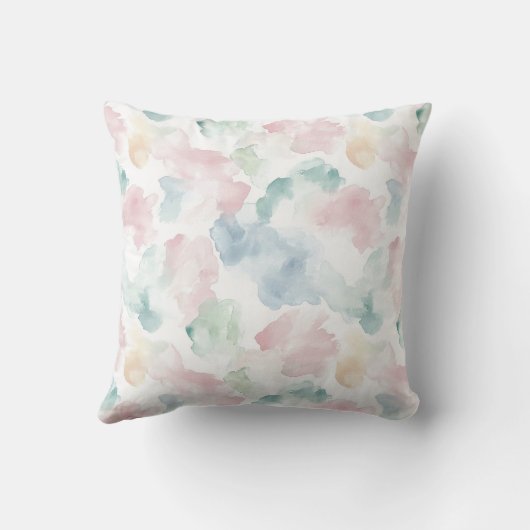 Soft Watercolor Wash Pattern クッション (裏面)