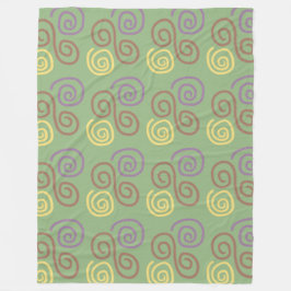 Soft Whirl Mosaic フリースブランケット