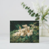 Soft White Blossoms with Butterflies ポストカード (スタンド正面)