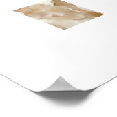 Soft White Floral ポスター (角)