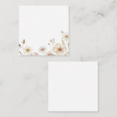 Soft Wildflower Border Watercolor Background エンクロージャーカード (正面/裏面)