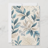 Soft Wildflower Cottage Baby Shower 招待状 (裏面)