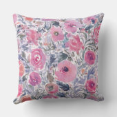 soft wildflower pastel pattern クッション (裏面)