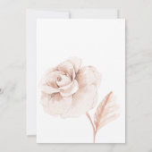 Soft Wildflowers Modern Baby Shower 招待状 (裏面)