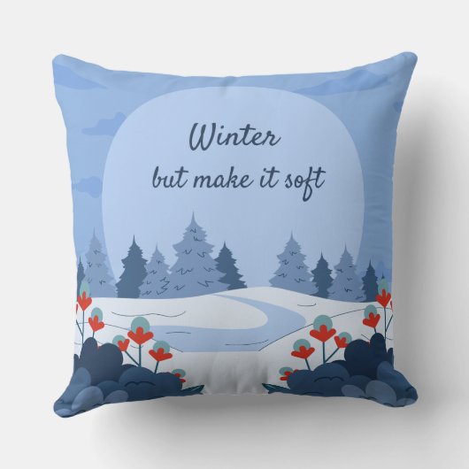 Soft Winter Collection — Calm, Cozy & Timeless クッション (裏面)