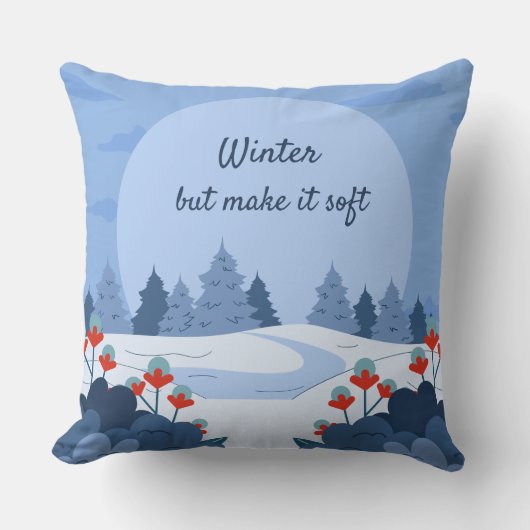 Soft Winter Collection — Calm, Cozy & Timeless クッション (正面)