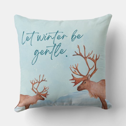 Soft Winter Collection — Calm, Cozy & Timeless クッション (裏面)
