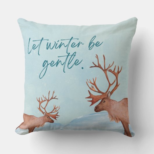 Soft Winter Collection — Calm, Cozy & Timeless クッション (正面)