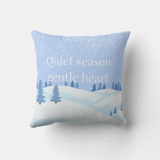 Soft Winter Collection — Calm, Cozy & Timeless クッション (裏面)