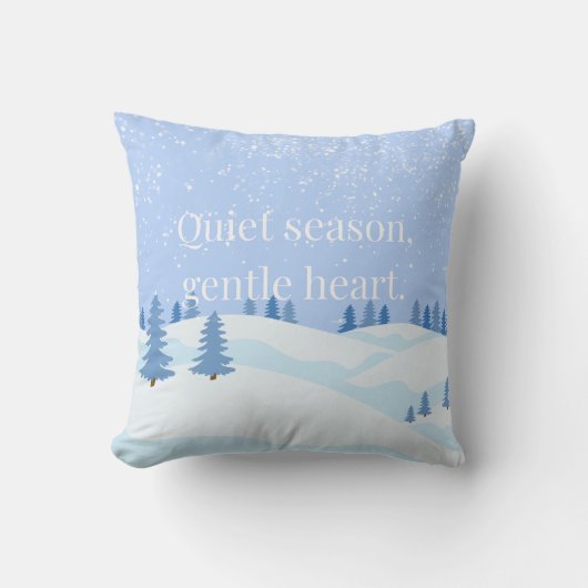 Soft Winter Collection — Calm, Cozy & Timeless クッション (正面)