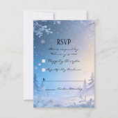 Soft Winter Daydream RSVP Cards (正面)