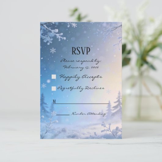 Soft Winter Daydream RSVP Cards (スタンド正面)