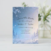 Soft Winter Daydream Save the Date Cards セーブザデート (スタンド正面)