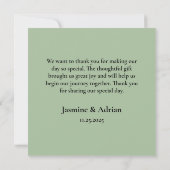 Soft Winter Daydream Thank You Cards サンキューカード (裏面)