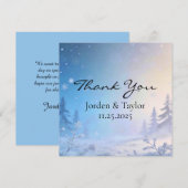 Soft Winter Daydream Thank You Cards サンキューカード (正面/裏面)