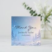 Soft Winter Daydream Thank You Cards サンキューカード (スタンド正面)