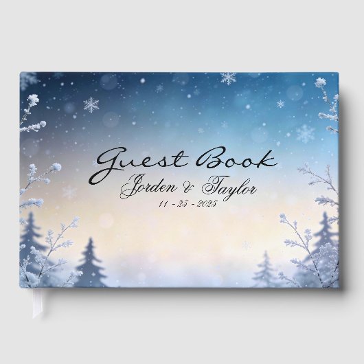 Soft WInter Daydream Wedding  ゲストブック (正面)