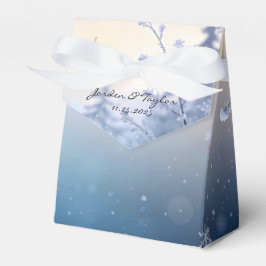 Soft Winter Daydream Wedding Favor Boxes フェイバーボックス