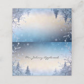 Soft Winter Daydream Wedding Place Cards プレイスカード (外部開封)