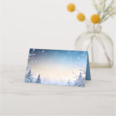Soft Winter Daydream Wedding Place Cards プレイスカード (裏面)