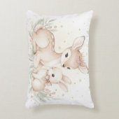 Soft Winter Dreams – MerryMist Girls | Deer & Bunn アクセントクッション (正面(垂直))