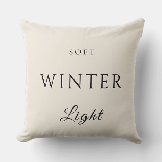 Soft Winter Light クッション (正面)