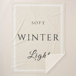 Soft Winter Light シェルパブランケット