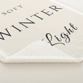 Soft Winter Light シェルパブランケット (3/4)