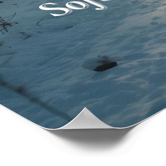 Soft Winter Light – Minimalist Calm Art Print ポスター (角)