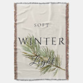 Soft Winter Light w/ Pine Branch スローブランケット (正面縦)